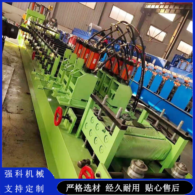 C-type purlin tile pressing machine, manual C-type steel forming machine, customized by Qiangke according to needs