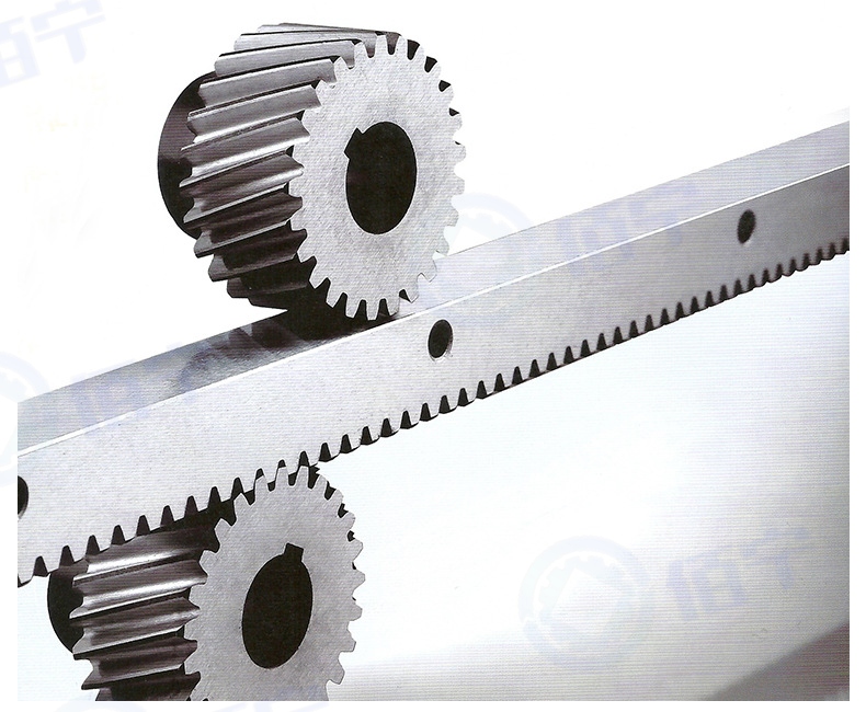 HiBanner full module straight helical gear rack wear-resistant bearing hobbing, quenching and grinding