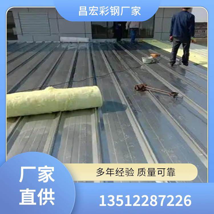 天 津大港仓库顶棚单层屋顶彩钢板 压型彩钢铁皮瓦 色彩鲜艳安装简单