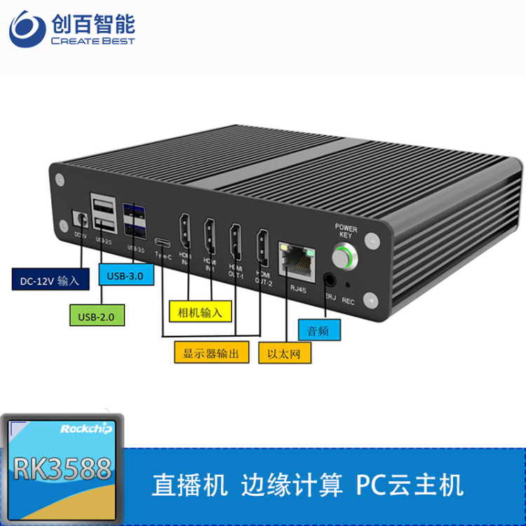 RK3588安卓工控主机边缘计算盒自助设备嵌入式盒子ZB3588-BOX - 百度爱采购