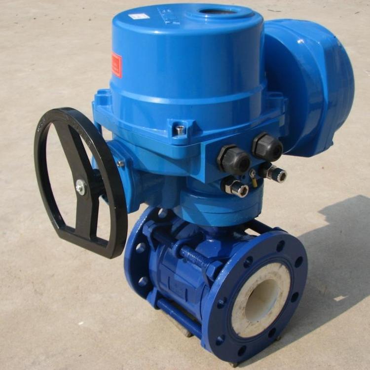 Electric ceramic ball valve Q941TC DN100 220V switch with manual operation carbon steel material