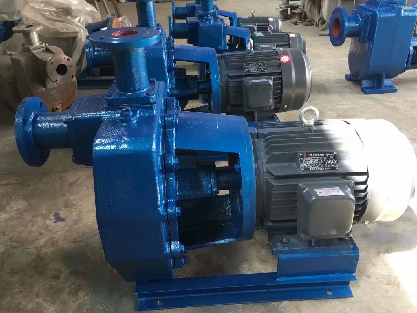 ZW type self priming non clogging centrifugal pump with large flow rate and high head, produced by Zhongzhong 100ZW-200