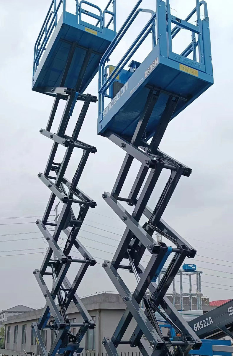 Guangzhou Shenzhen Vehicle mounted Lifting Aerial work platform Rental Scissor Lift Platform Indoor Lamp