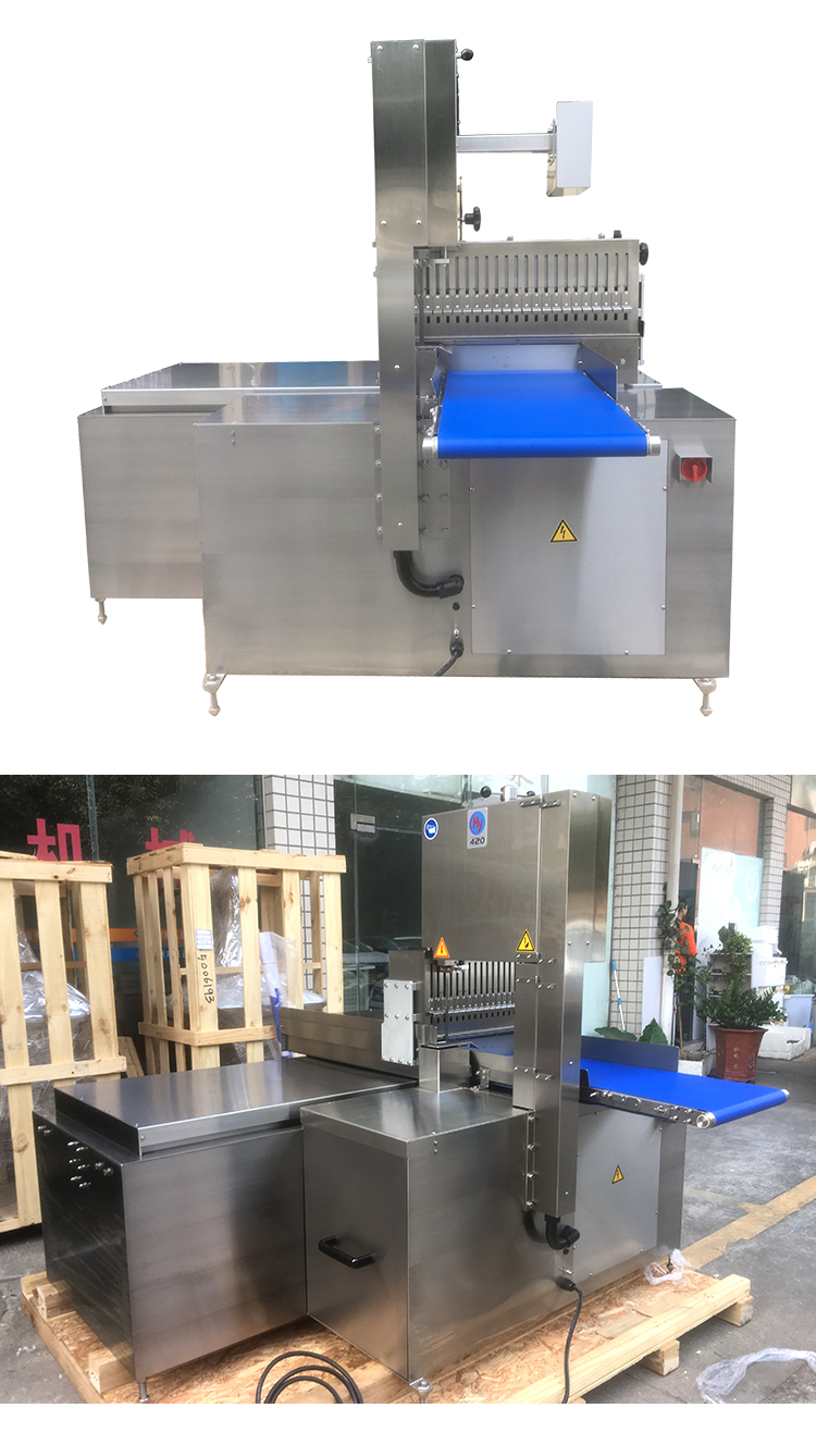 Fully automatic CNC bone sawing machine, batch cutting of pork chops, intelligent slicing and cutting machine for frozen meat with bone