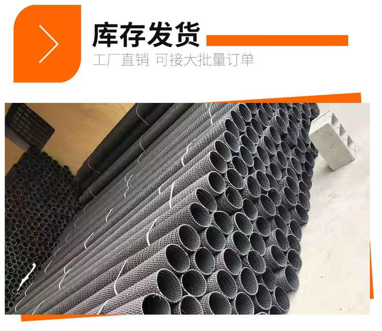 Permeable PE hard pipe for collecting water, concealed pipe for roadbed slope protection, fully permeable hard blind ditch, half wall permeable pipe for river channel