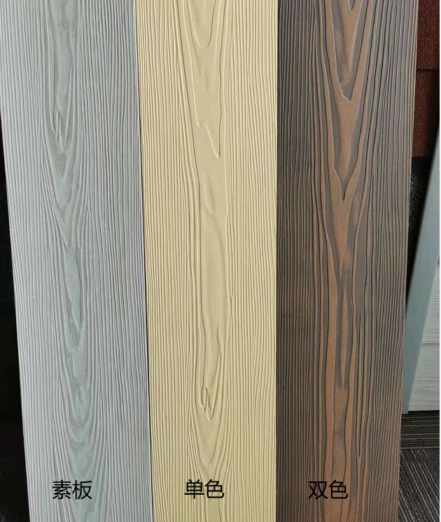 Fiber cement wood grain board Et exterior wall three-dimensional wall decoration