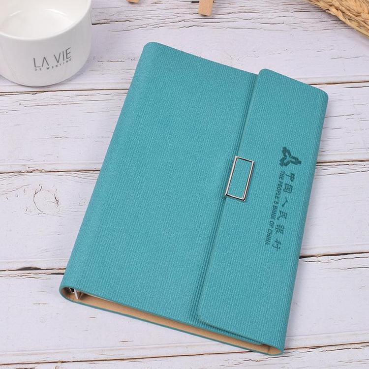 Manufacturer A5 Business Office Book Customized Logo Flatback Creative Imitation Leather 25K Notebook