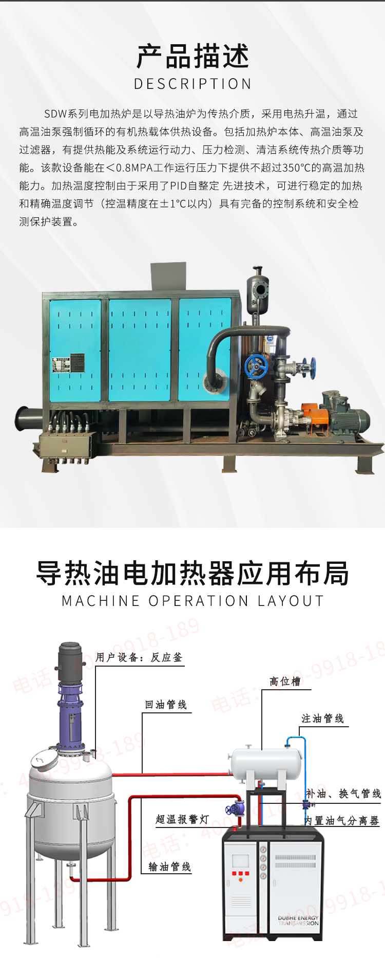 300-3000kw electric thermal oil furnace, electric heater, industrial heater