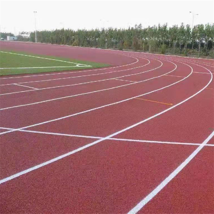 塑胶跑道 运动场地塑胶跑道光泽亮丽不褪色 强奥体育