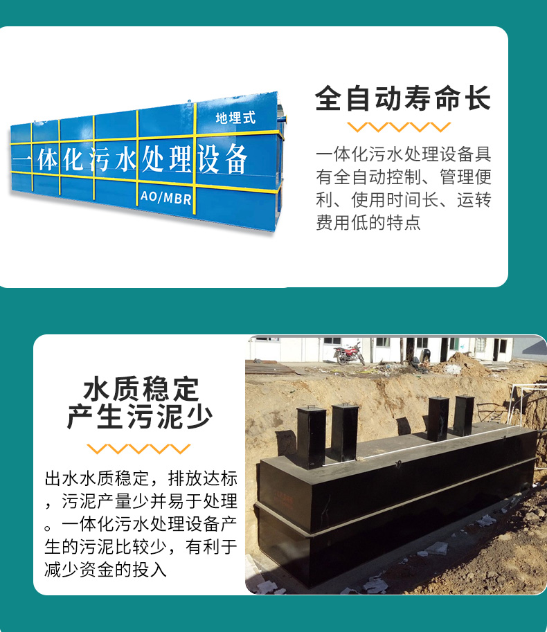 Integrated underground sewage treatment equipment for fully automatic discharge of industrial wastewater from buried aquaculture