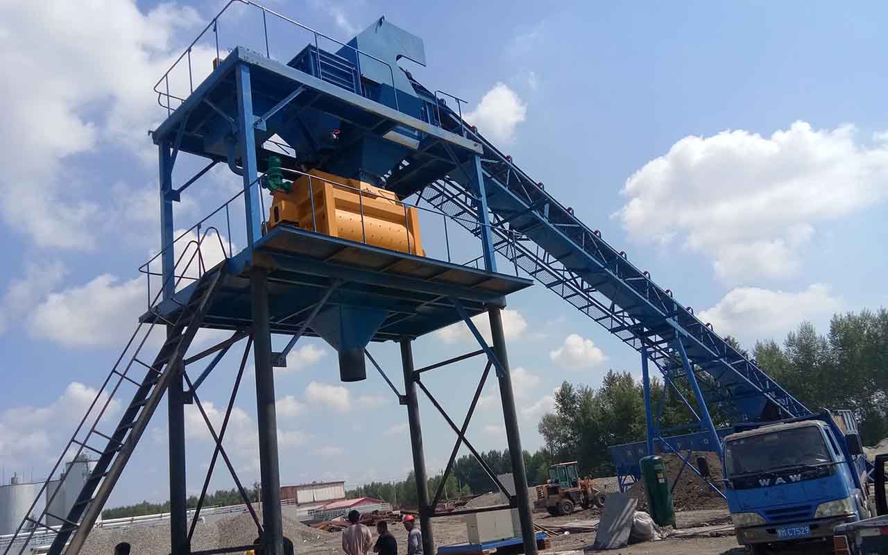 Building concrete mixing plant Cement mortar mixing plant is equipped with one station to purchase Bolan machinery as needed