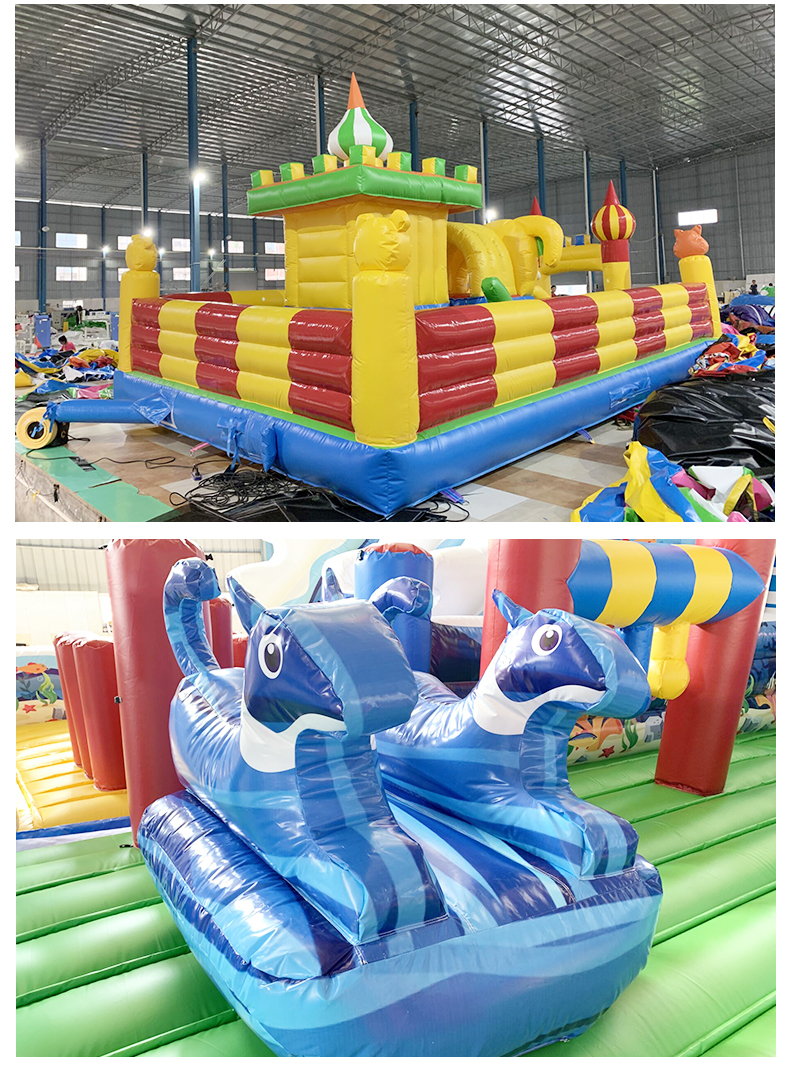 Xiaotongzi Inflatable Bouncing Bed Fun Interactive Paradise Health and Safety Sports Children's Naughty Castle Inflatable Facilities