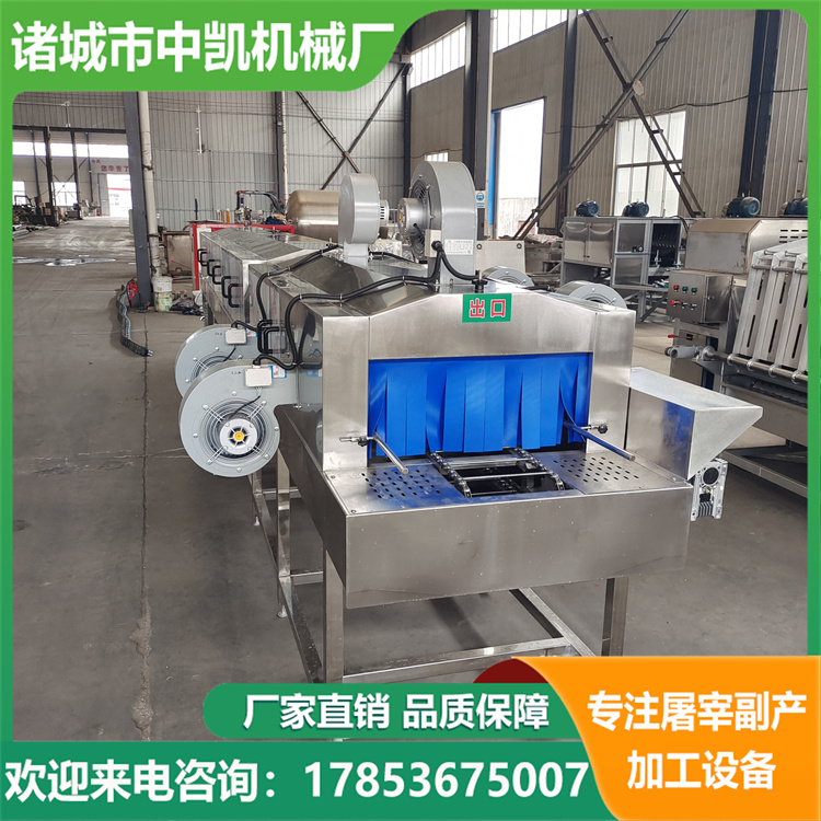 Tunnel type basket washing machine, high-pressure spray turnover basket washing machine, large degreasing and washing machine