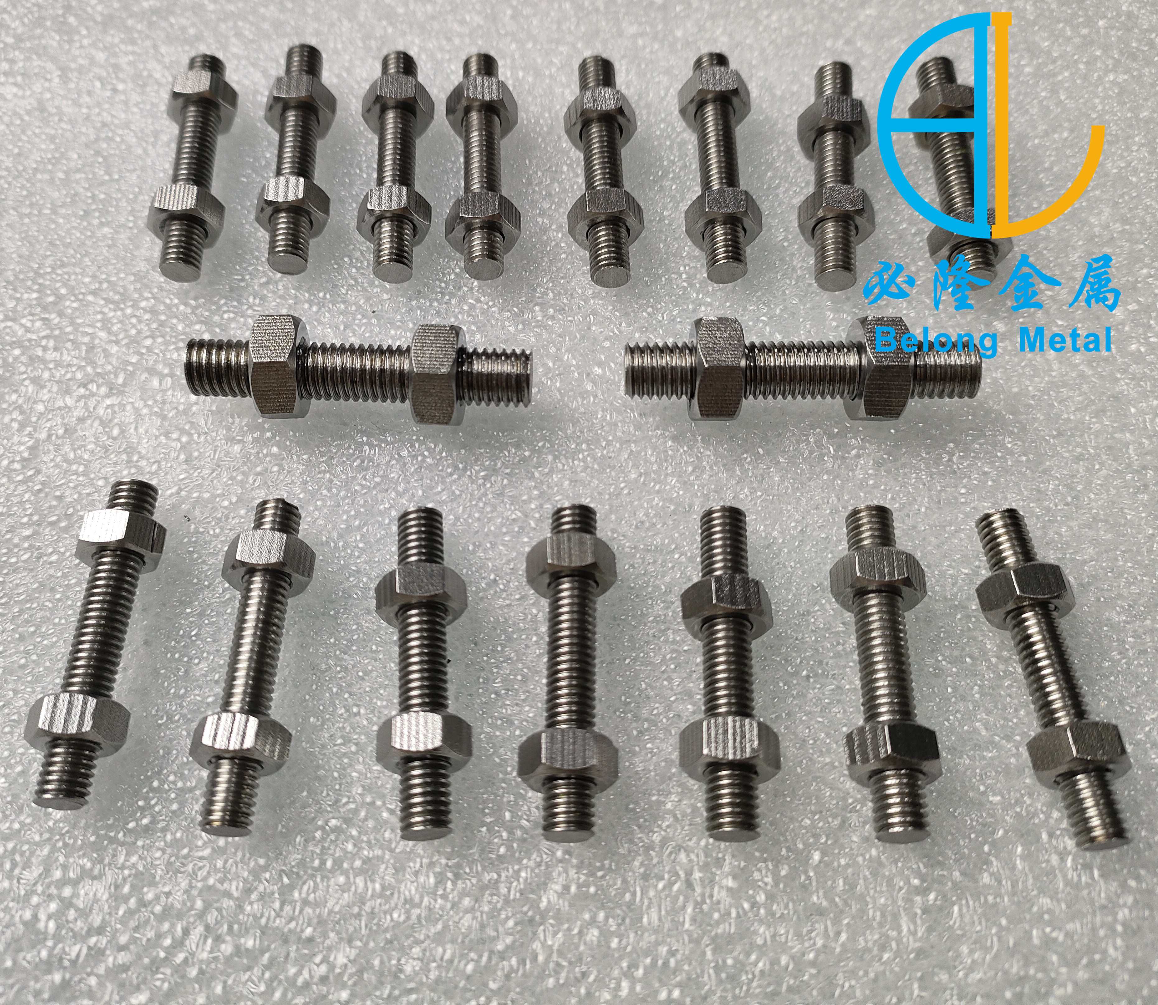 M6 molybdenum nut, matched with M6 molybdenum screw bolt and molybdenum washer, available in stock for customization