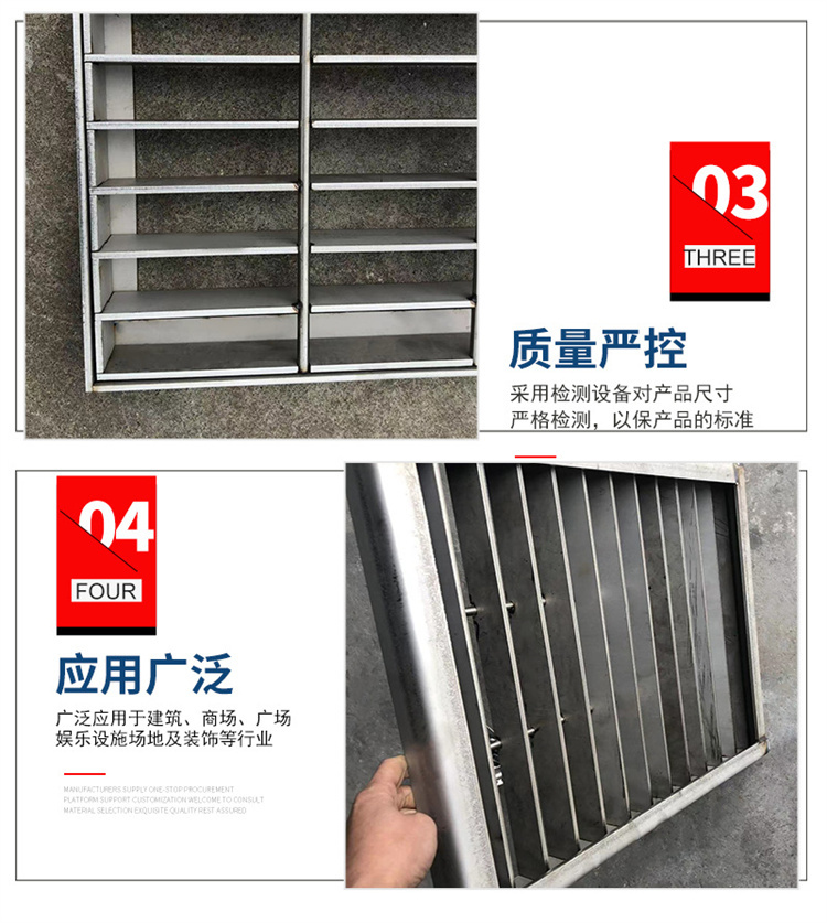 Hot dip galvanized steel grating, galvanized composite grating, metal mesh grating support customization