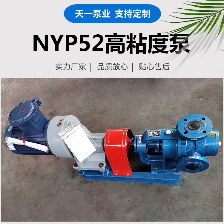 NYP52 high viscosity pump variable frequency stainless steel high viscosity rotor pump delivers smoothly and can be customized by Tianyi Pump Industry