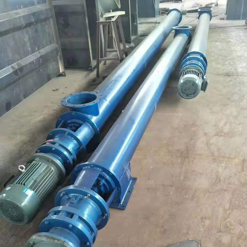 U-shaped screw conveyor tube type cement feeding lifting conveyor pump 304 stainless steel double shaft Jiaolong with shaft and without shaft