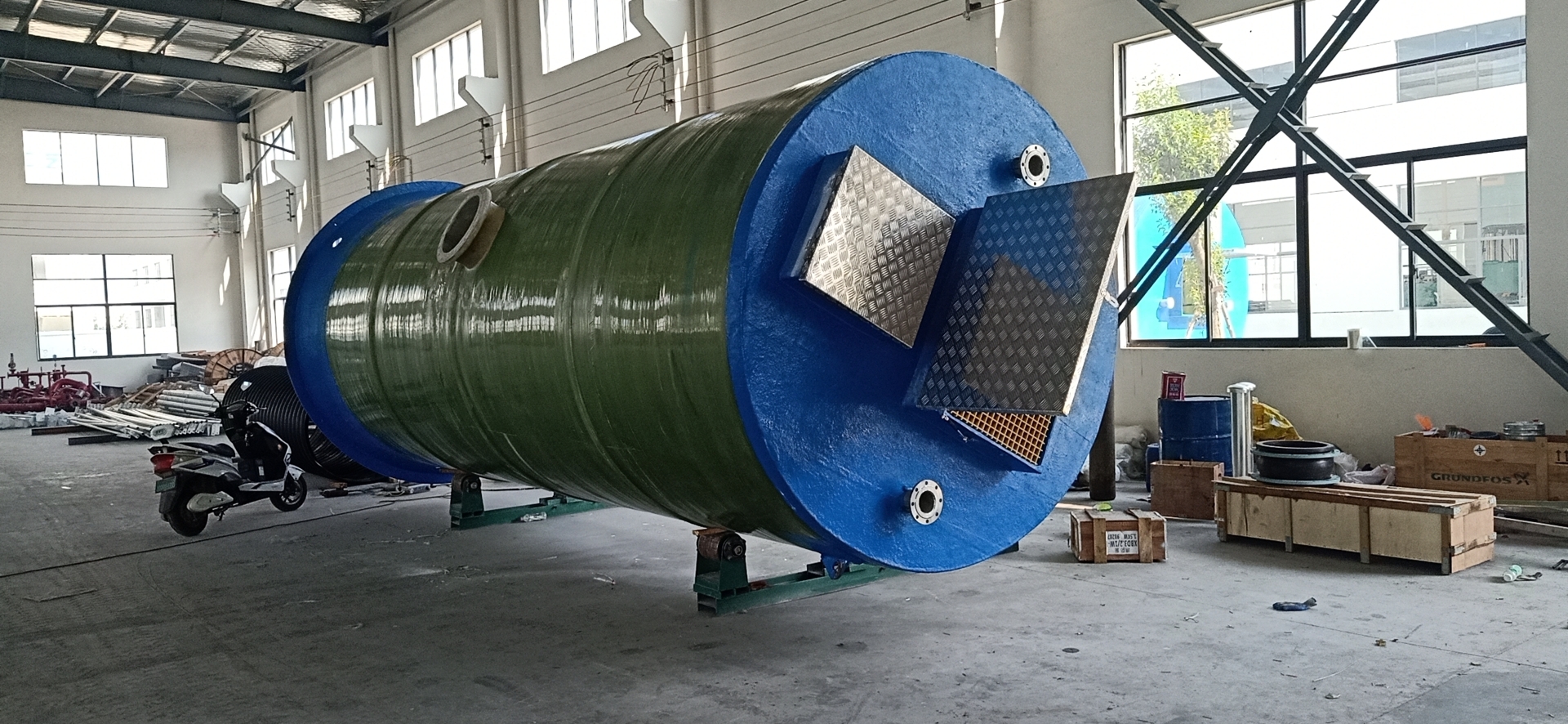 Sichuan Deyang Integrated Prefabricated Pump Station Yuxuan Produces Customizable Basket Grille