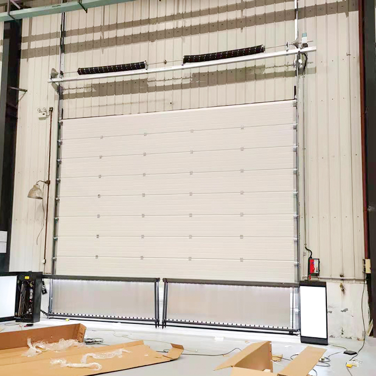 50 cm thick insulation and security industrial steel sliding doors for automotive factories