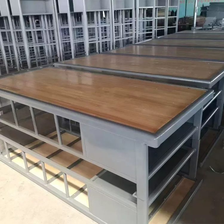 森玛批发 监牢用床 监室通铺圆角钢制床 单层W型床