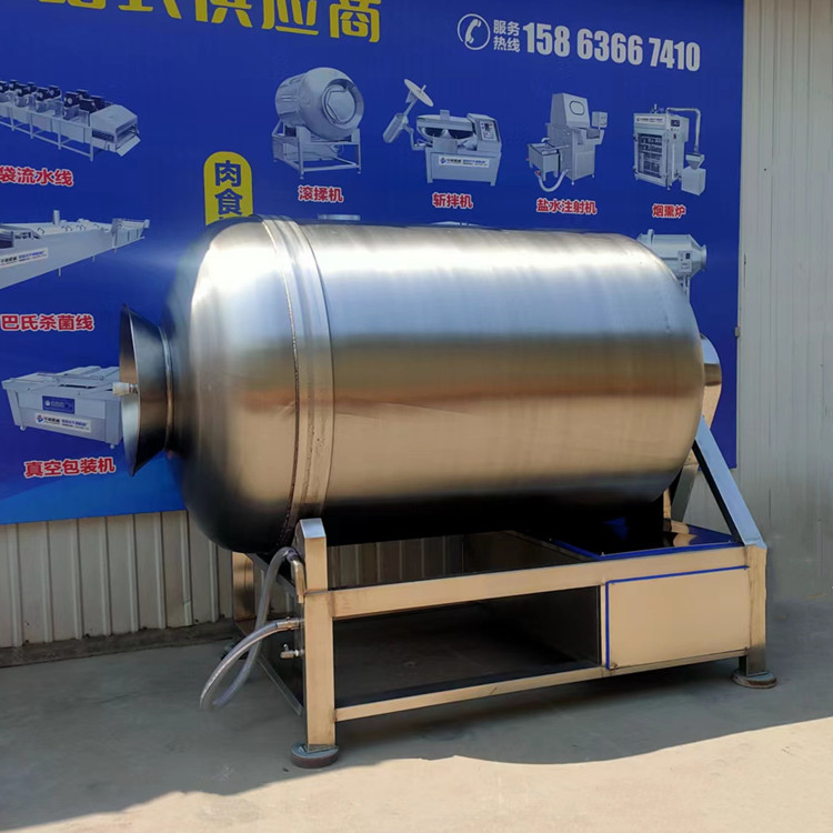 Salted Spanish mackerel marinating machine for human flavor, deer meat, horse meat, and seafood marinating equipment, fully automatic vacuum frequency conversion rolling machine