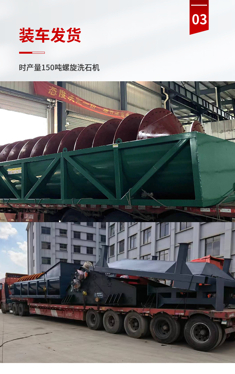 The double reducer of the four drainage wheel type sand washing machine in Kunming Mine drives the cancellation of gear operation