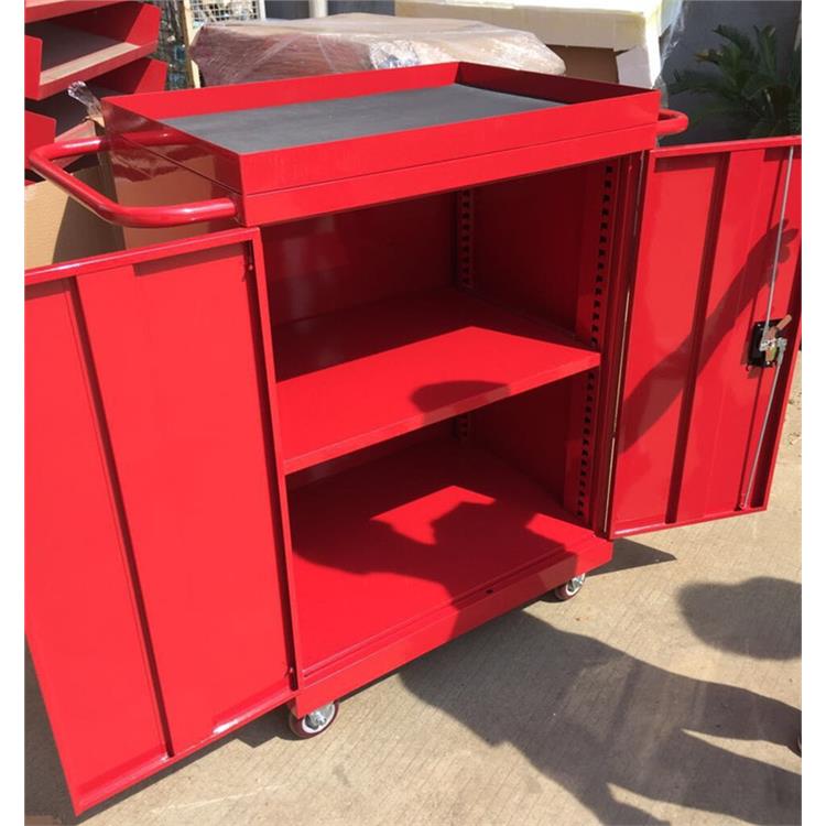 Fire mini equipment mobile cabinet Langgu electrostatic spray plastic universal wheel brake support customization