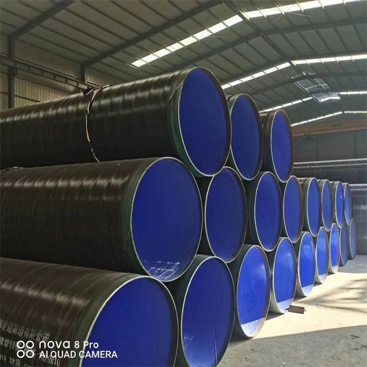 Three oil and two cloth buried anti-corrosion steel pipes for sewage discharge DN400 anti-corrosion spiral steel pipes