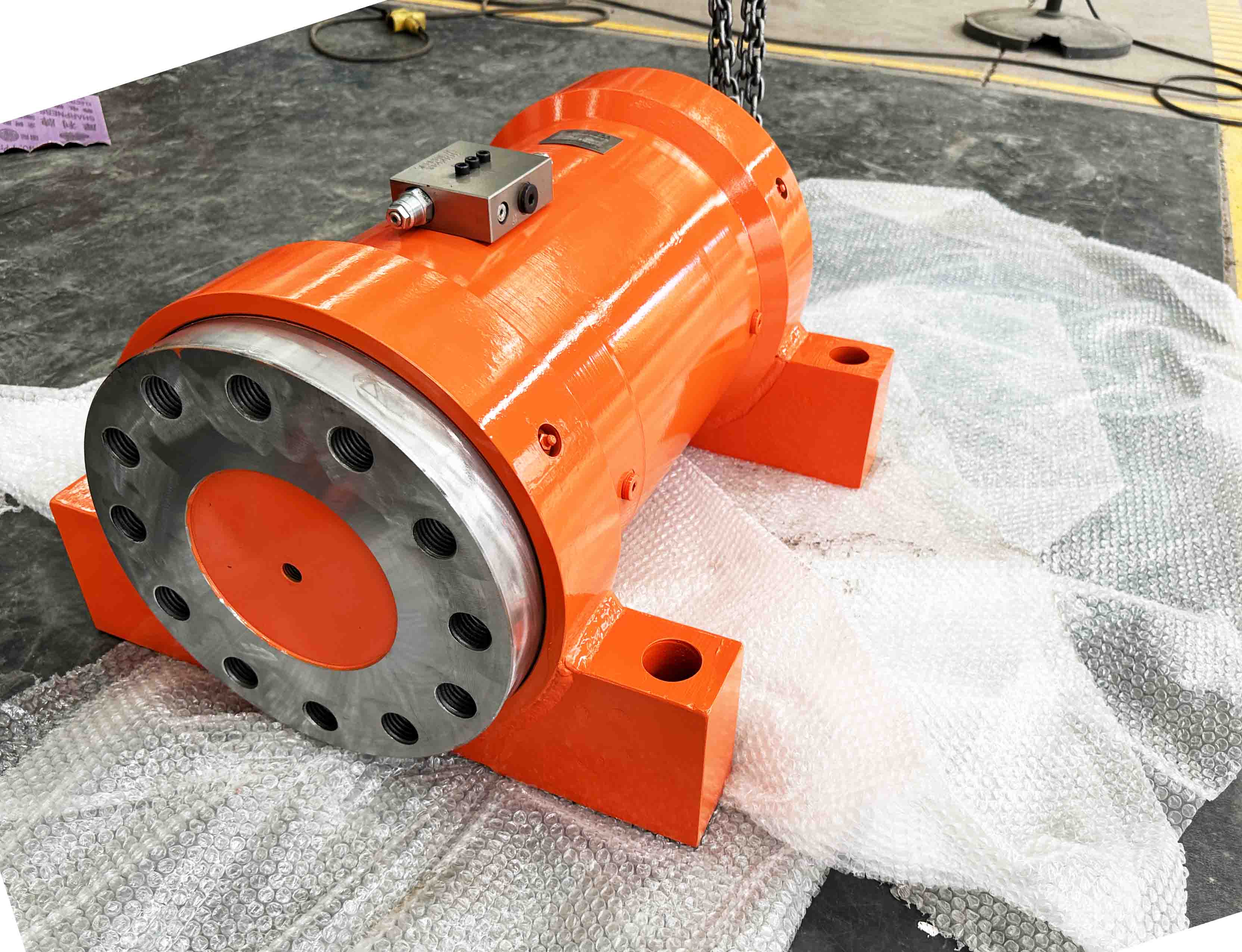 Tuote spiral swing oil cylinder hydraulic rotary actuator F30 series anchor connection double flange output