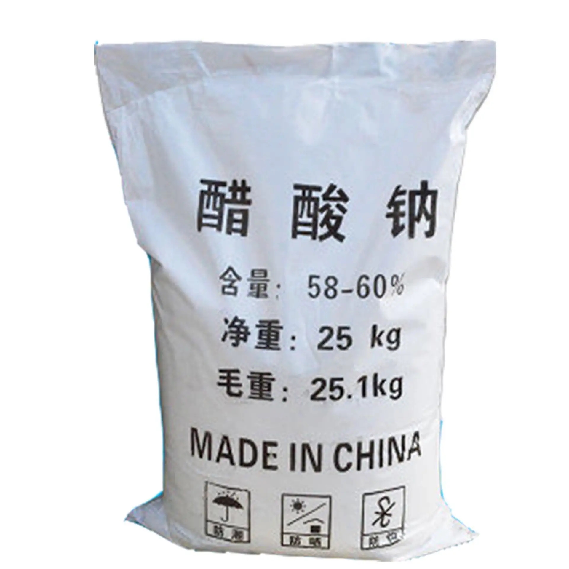 Water treatment, pollution removal and regulation, sodium acetate trihydrate, Ruilin 58-60% industrial grade solid sodium acetate