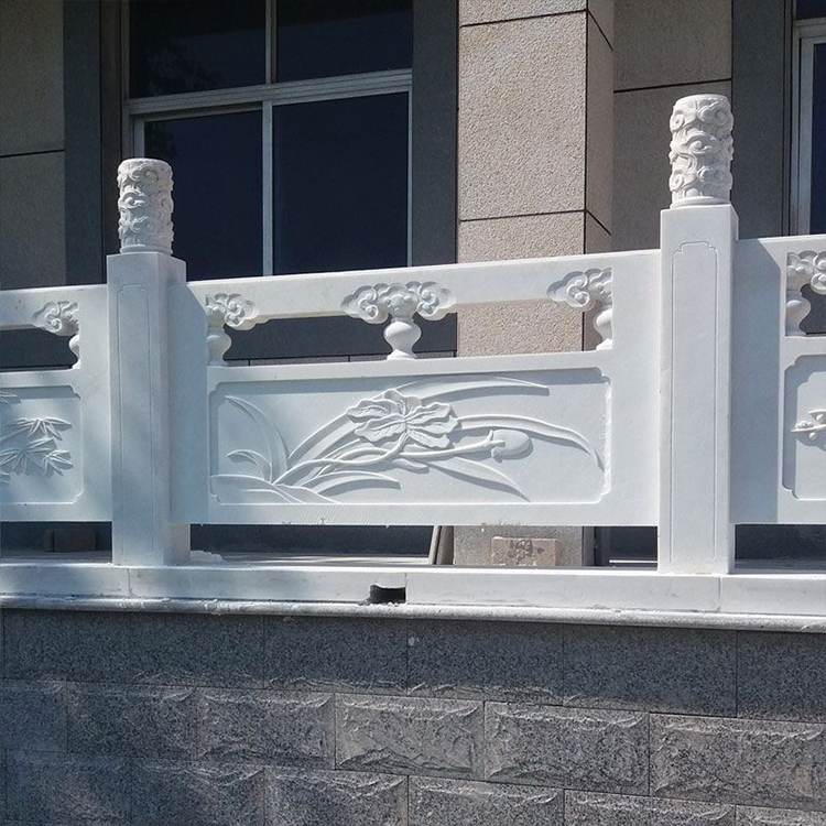 Marble relief railing panel manufacturer, professional stone railing panel relief customization, Green Ao Sculpture Factory