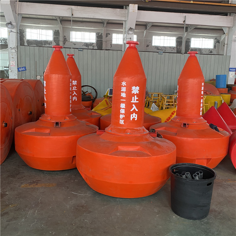 New polymer PE material warning buoy, Botai cylindrical navigation buoy, supply accepted customization