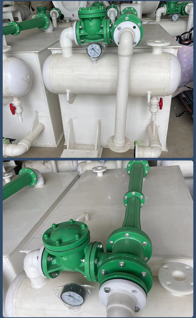 Supply of second-hand polypropylene water jet vacuum units, jet vacuum pumps, environmentally friendly water circulation vacuum in stock