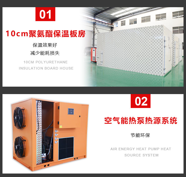 Guoxin Heat Pump Energy Saving Vermicelli Noodle Drying Room Fast Glutinous Rice Powder Dryer Hangmian Drying Box