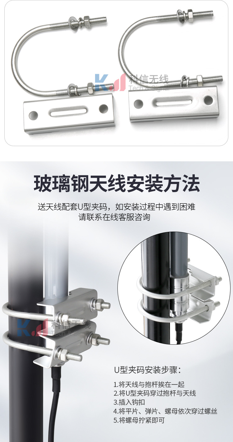 GSM fiberglass antenna strip line enhances signal in harsh environments by 25CM high 5dbi-1m line