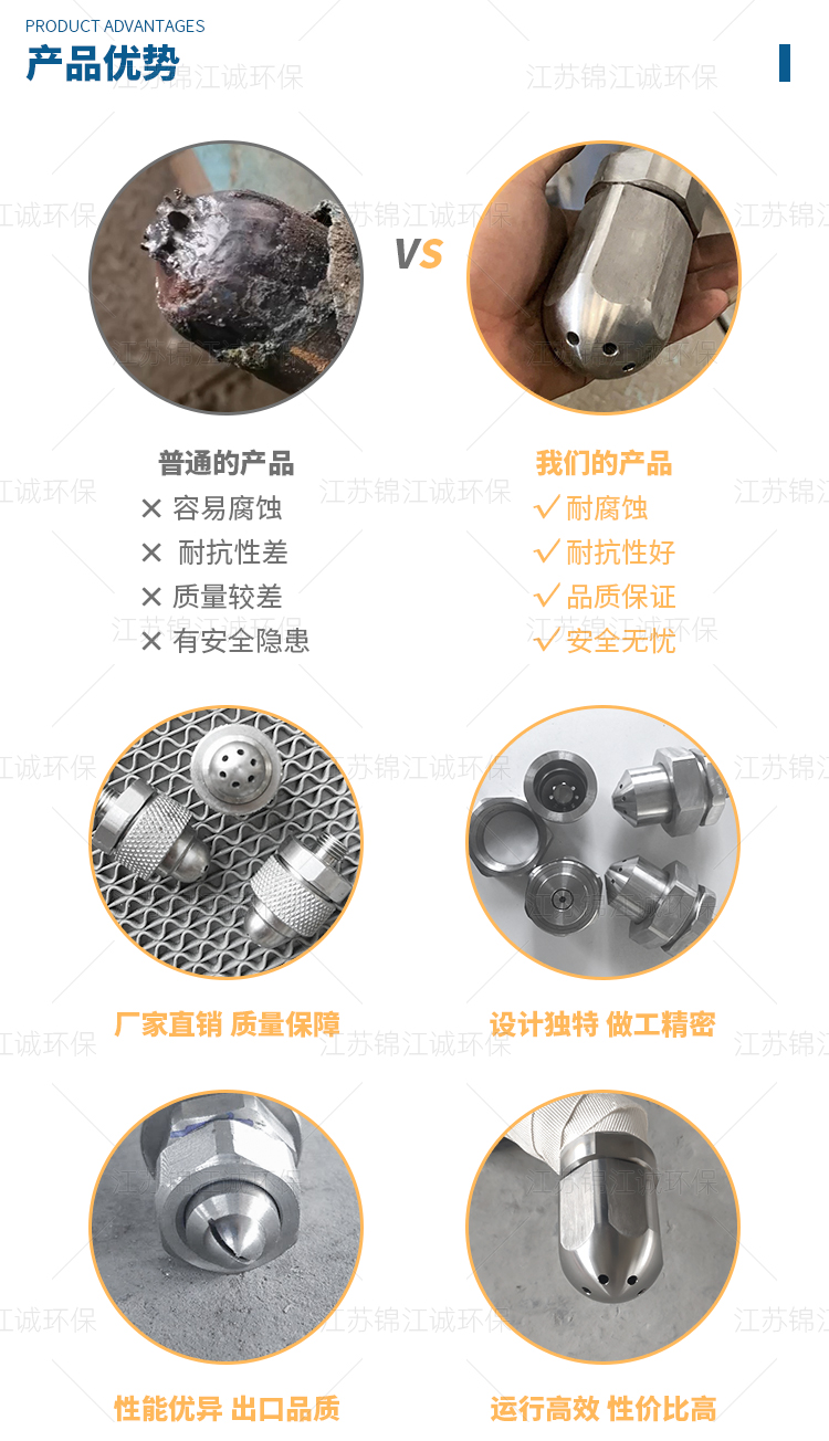 Denitration nozzle urea ammonia water spray gun nozzle stainless steel alloy desulfurization waste liquid incineration flue gas rapid cooling