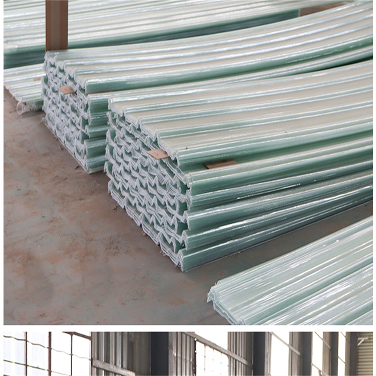 Wave shaped FRP daylighting tile, flame retardant and corrosion-resistant sunlight board, used in fertilizer smelting, breeding paper factory