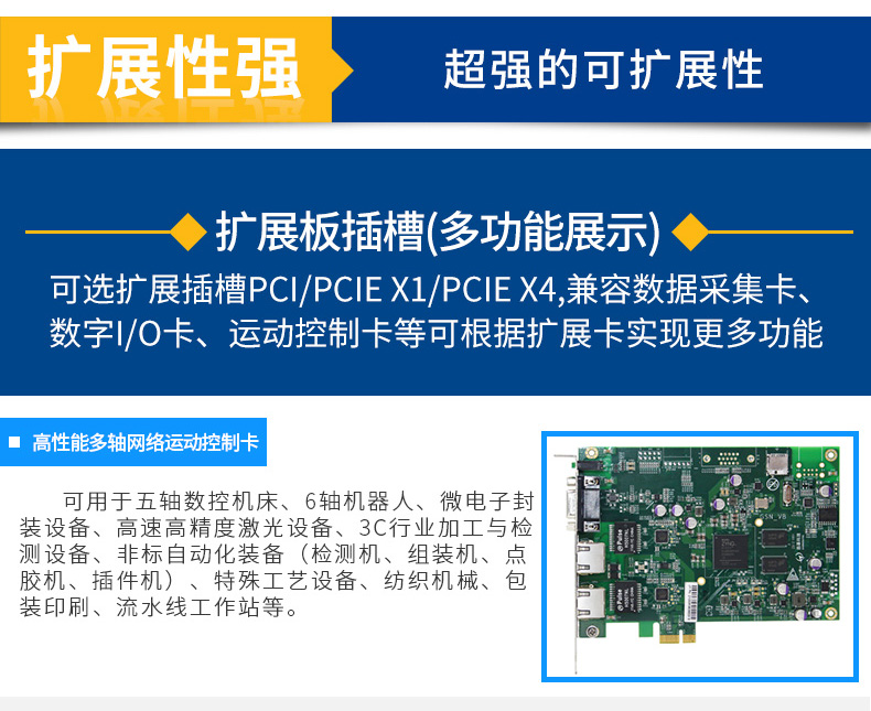 Yanling 701Pi5 i77500u Fanless Visual Industrial Computer Scalable PCI x4 Interface Industrial Computer