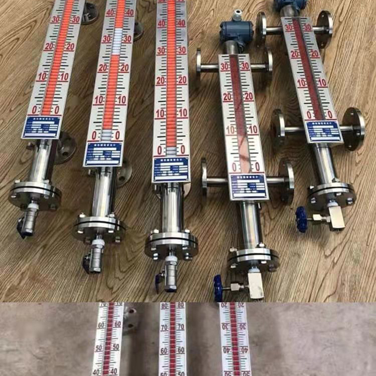 Anti corrosion boiler water level gauge top mounted/side mounted magnetic flap Level sensor can be customized and visually displayed by the manufacturer