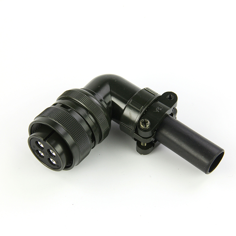 4-core integrated curved plug MS3108A22-22S/22-22P military standard MS5015 connector - Spreadtrum