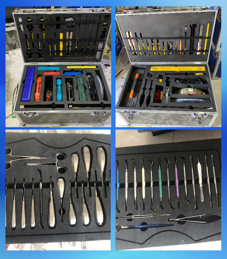 Inspection tool set, aluminum alloy storage box, portable engineering testing instrument equipment packaging, aluminum box customization