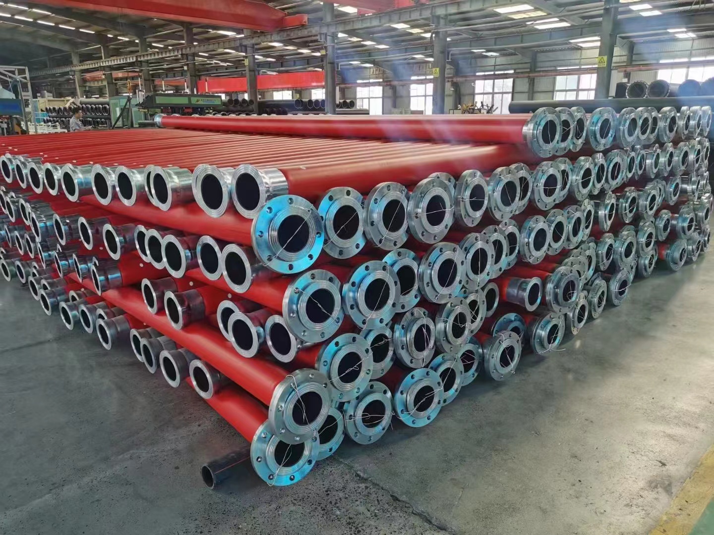 PE/PVC coal mine gas pipes and fittings factory according to demand sealing device, flame retardant and anti-static guide pipe