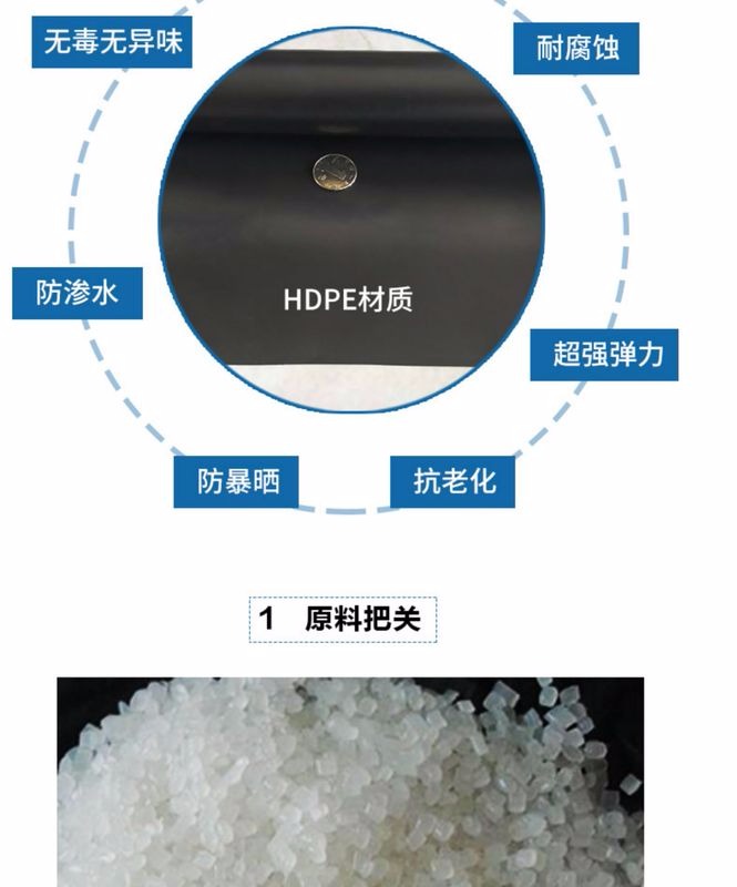 Waterproof film, black geotextile film for fish pond aquaculture, water storage film, HDPE anti-seepage film