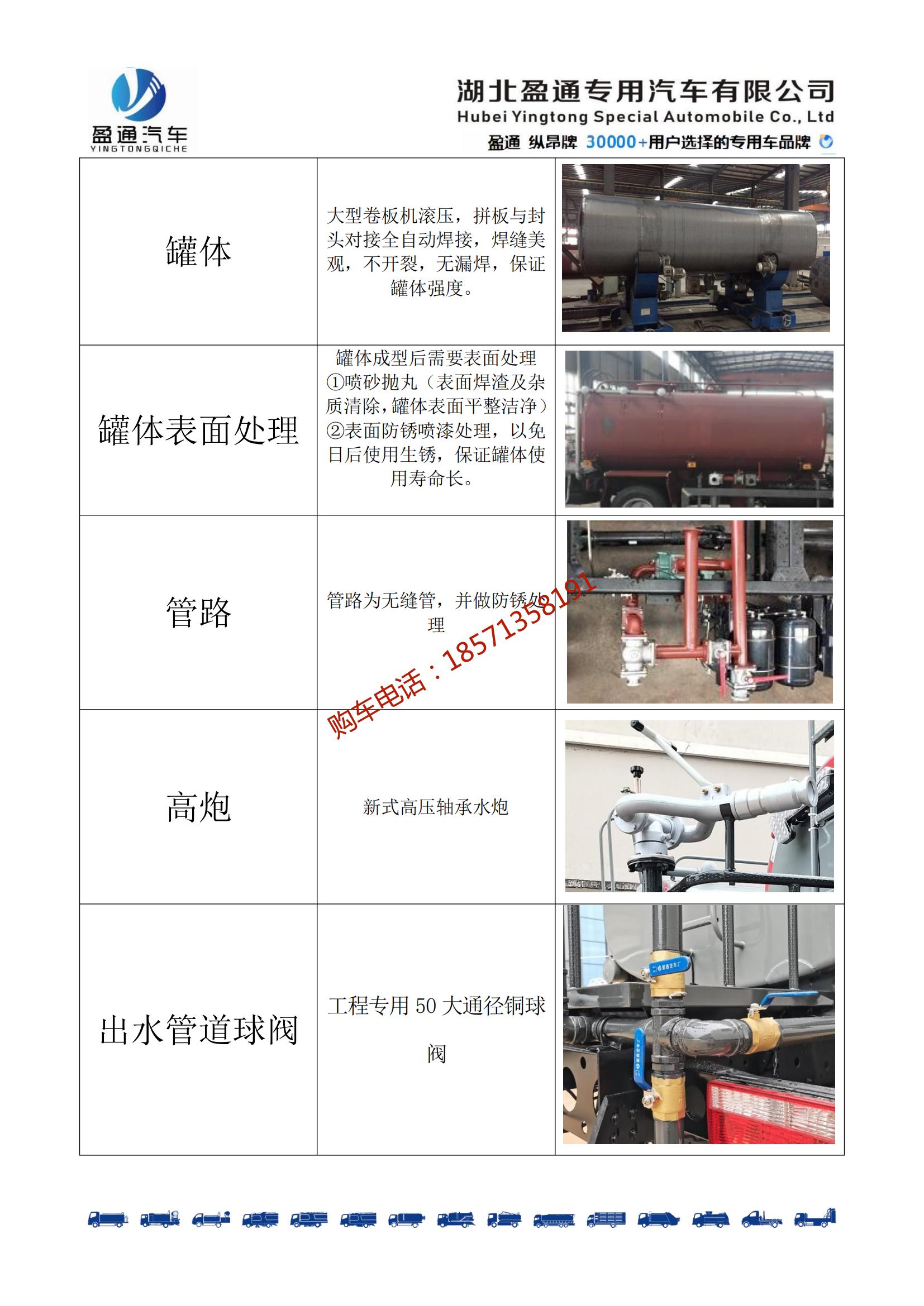 Futian Oling 10 ton Sprinkler 9.3 square meter Green Sprinkler 10 square meter Water Tank Truck Dust Suppression Sprinkler