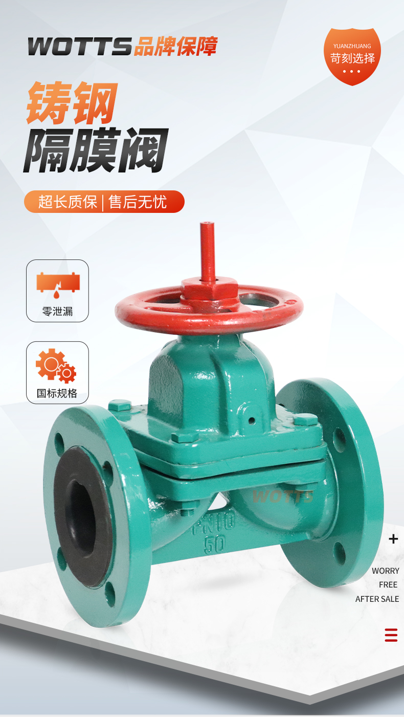 Manual rubber lined diaphragm valve G41J-10 cast iron cast steel anti-corrosion power plant national standard British standard Jingtan electric pneumatic