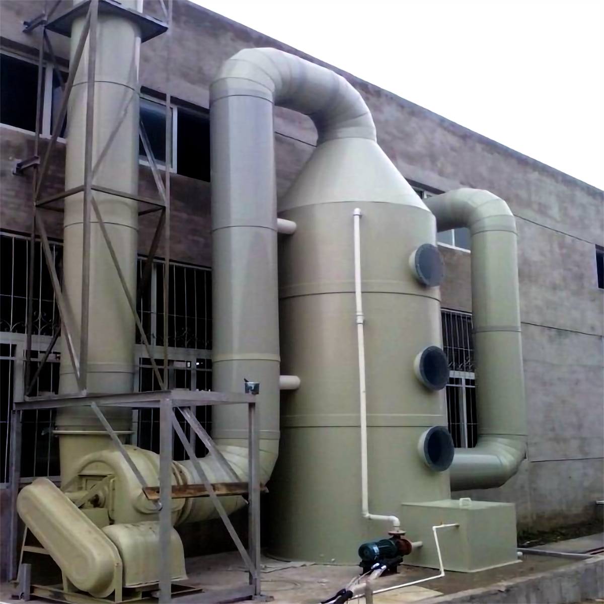 Spray purification tower, fiberglass acid mist waste gas treatment equipment, desulfurization dust collector, mist acid washing tower