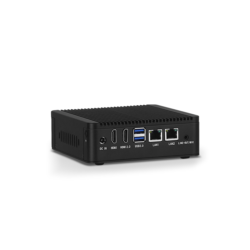 Dual network, dual serial port, fanless i3i5i7 embedded mini host, microcomputer, mini industrial computer