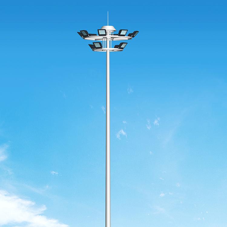 Supply of outdoor lighting high pole lights, hot-dip galvanized light poles, square courts, high pole lifting LED lighting lights