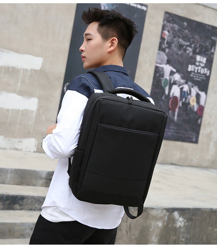 【 Customized 】 Men's backpack with large capacity and multifunctional laptop backpack for students