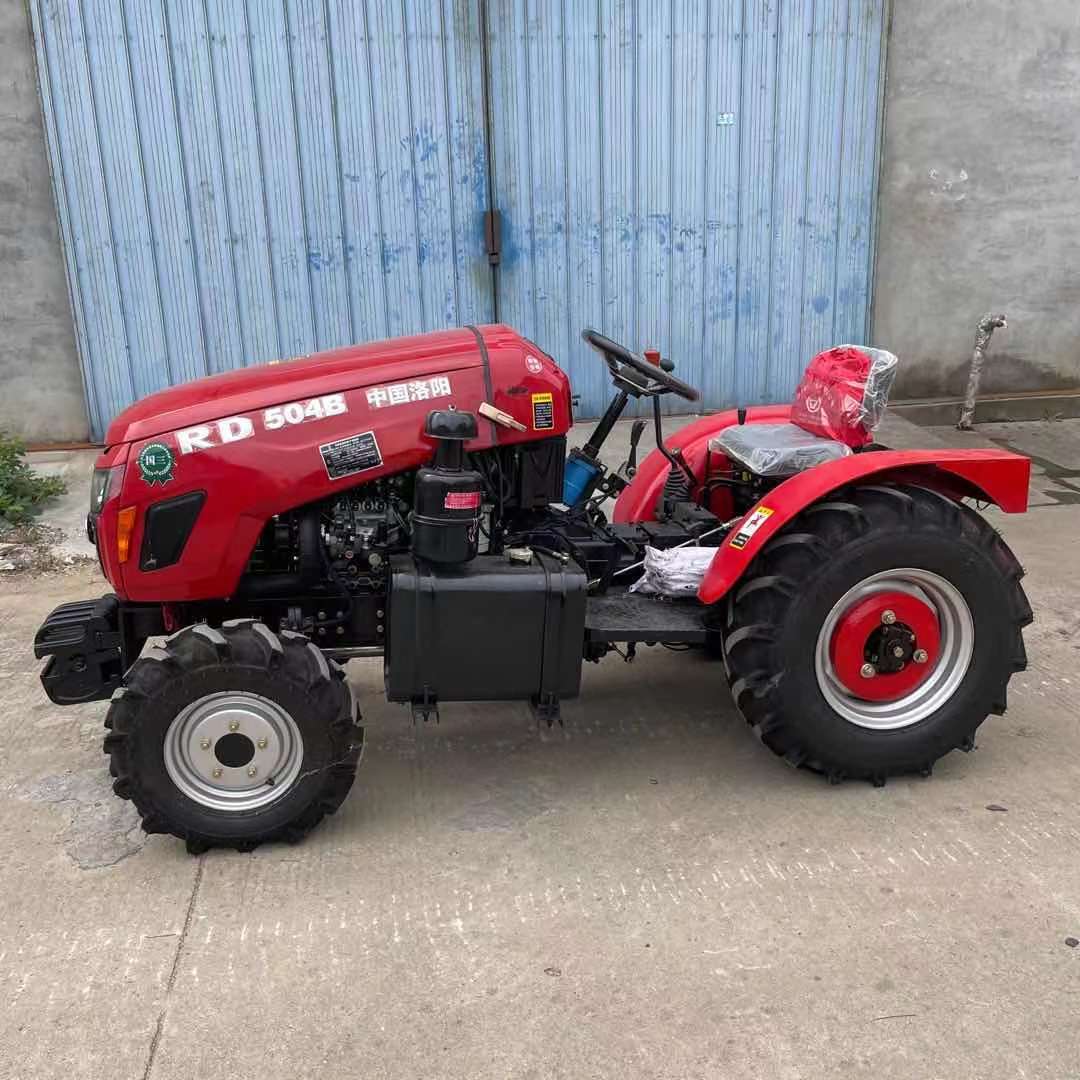 Wannian Red 504 Greenhouse King Four Wheel Tractor, Water and Drought Dual Use, High horsepower Rotary Tiller, Strong Power, High Efficiency